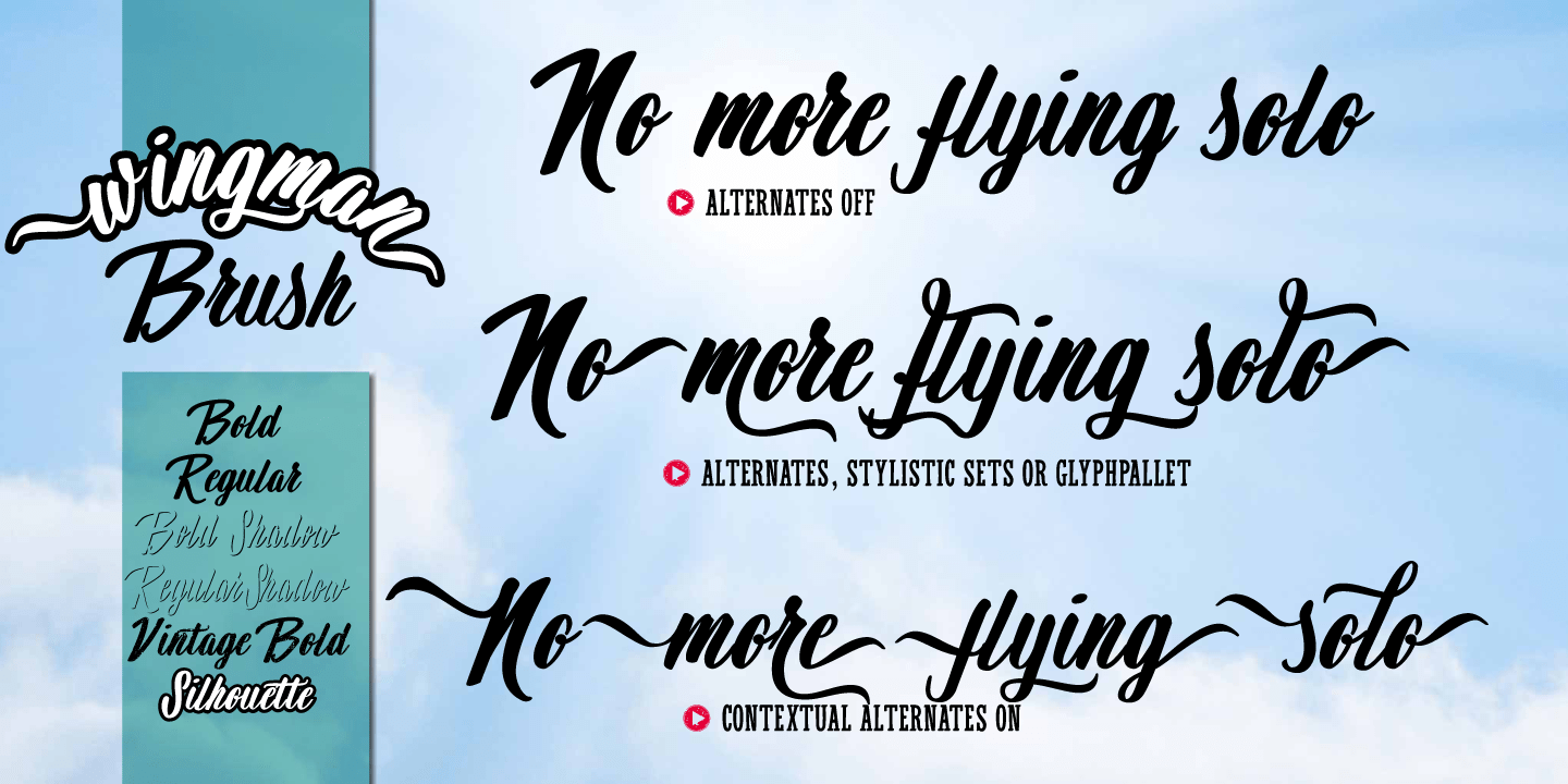Wingman Font Poster #1