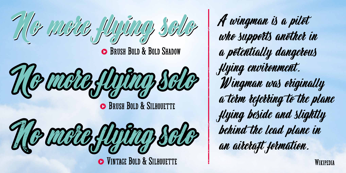 Wingman Font Poster #1