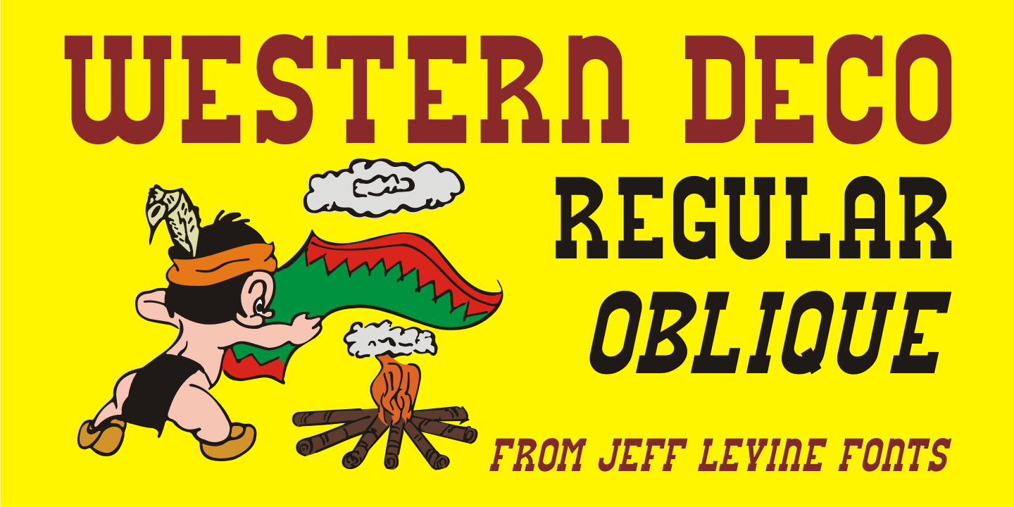 Western Deco Font Poster #1