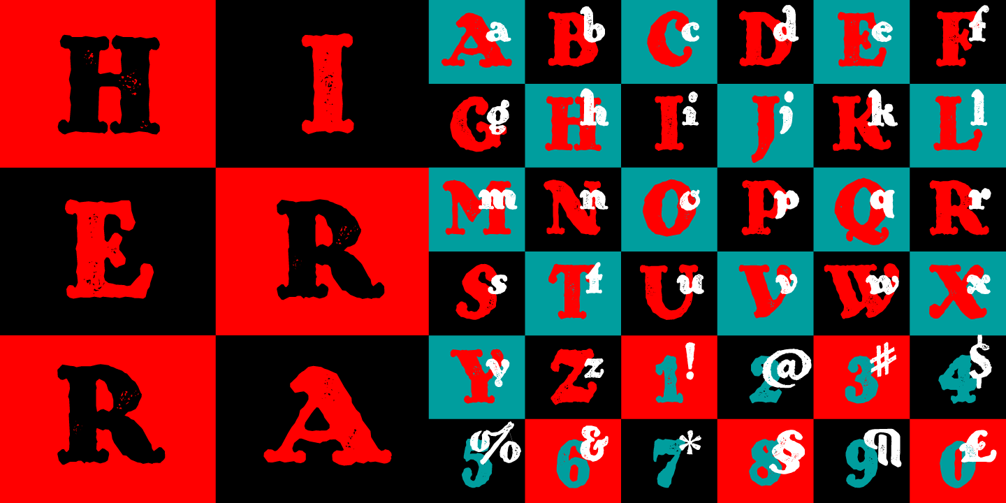 Hierra Font Poster #1