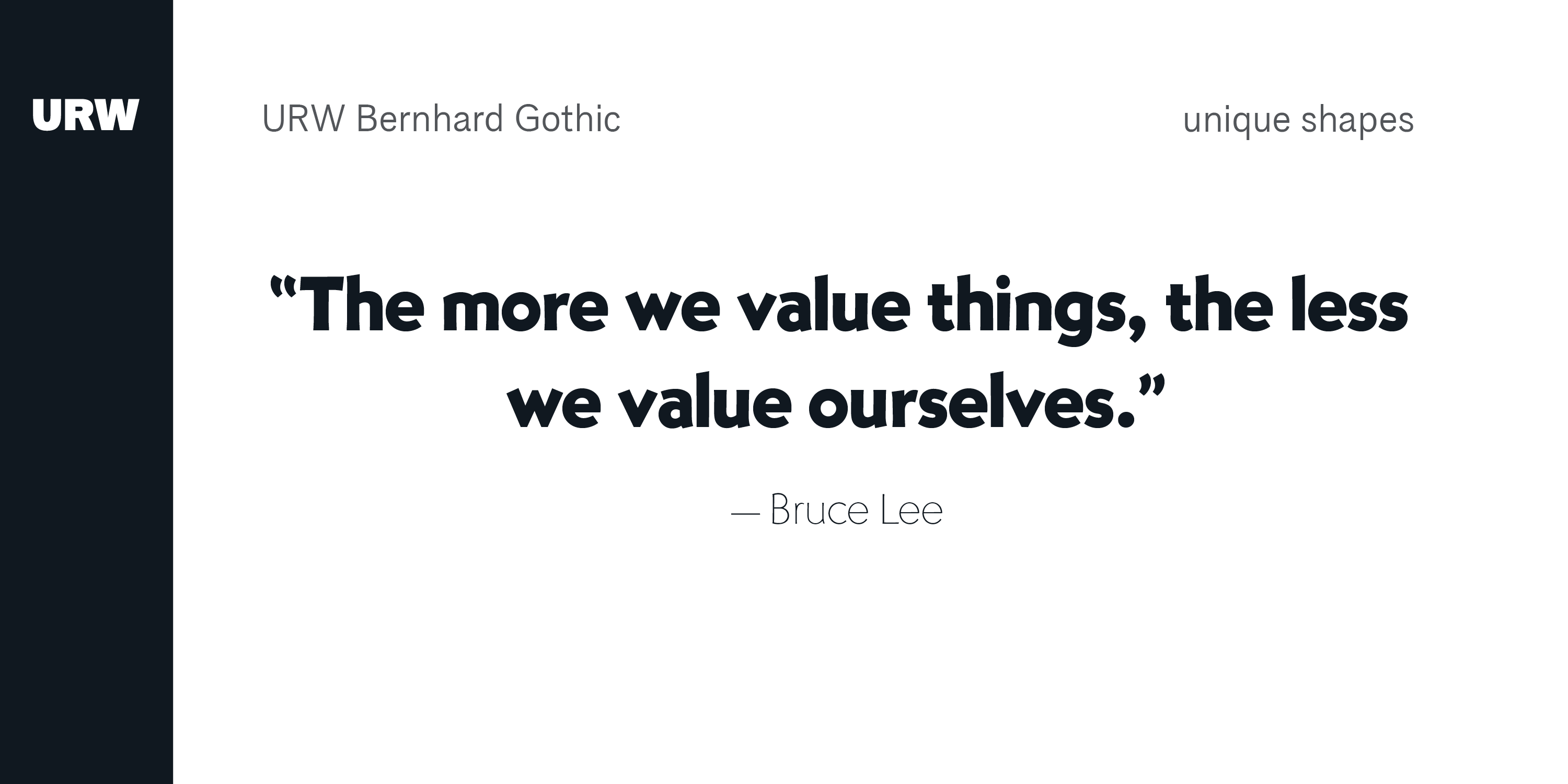 Bernhard Gothic Font Poster #3