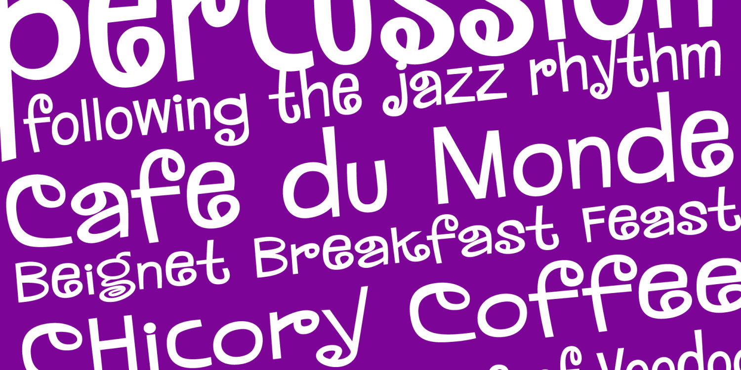 MardiKrewe Font Poster #1
