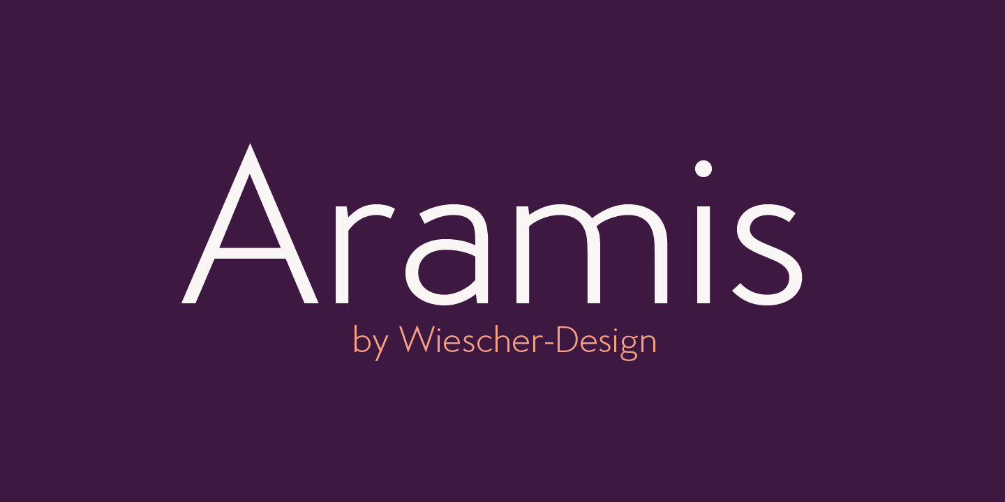 Aramis Font Poster #1