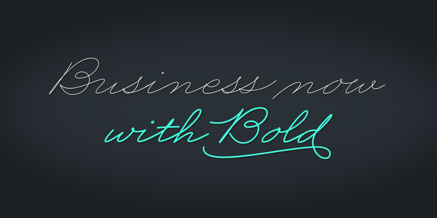 Business Penmanship Font Poster #1