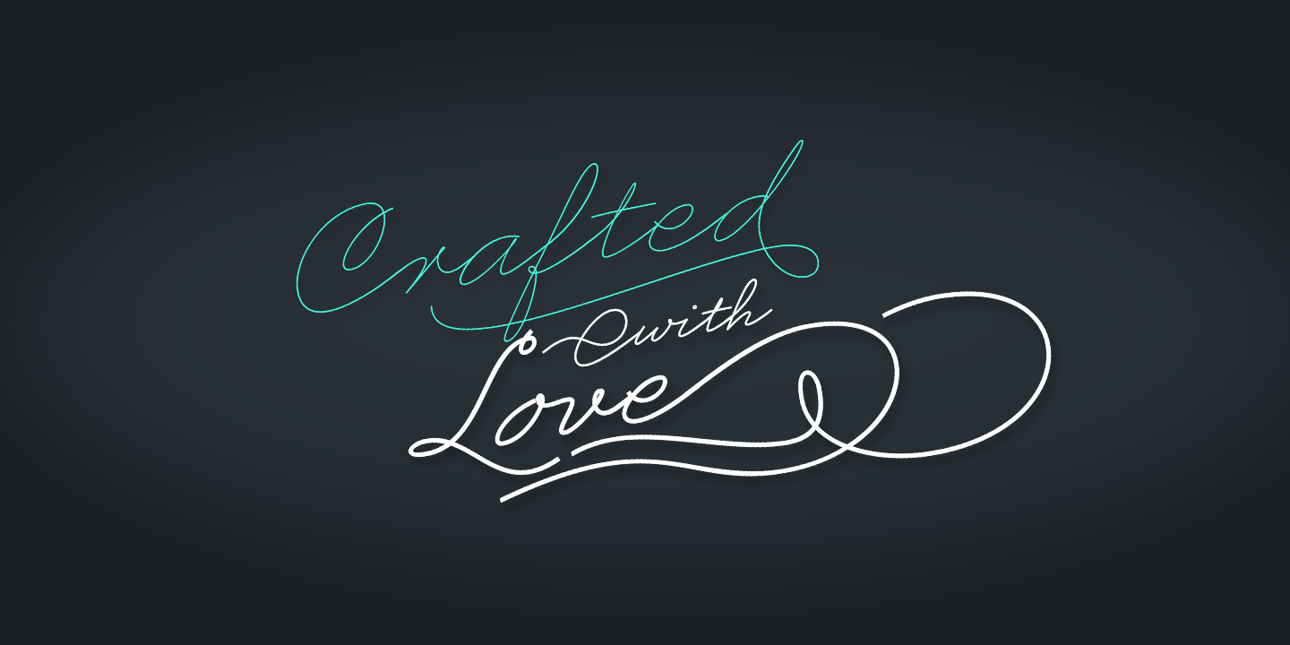 Business Penmanship Font Poster #1