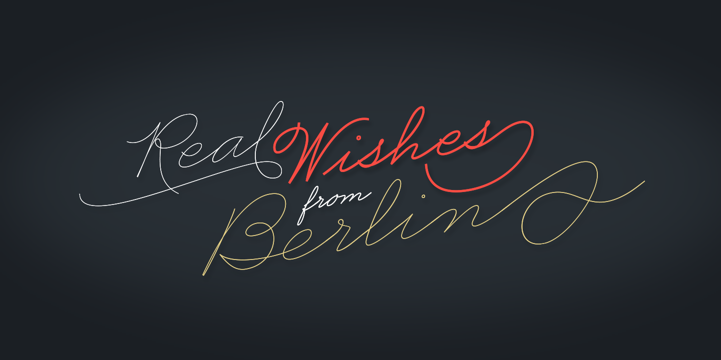 Business Penmanship Font Poster #1