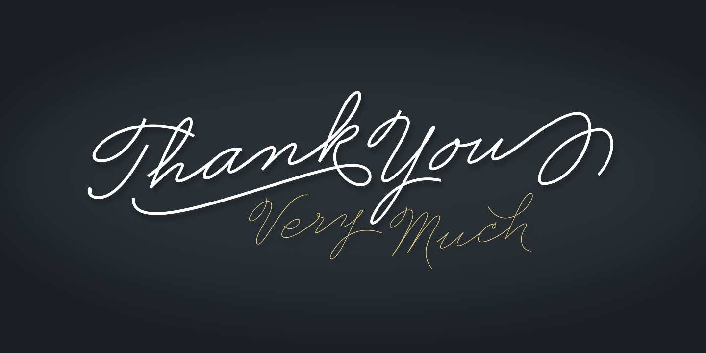 Business Penmanship Font Poster #1