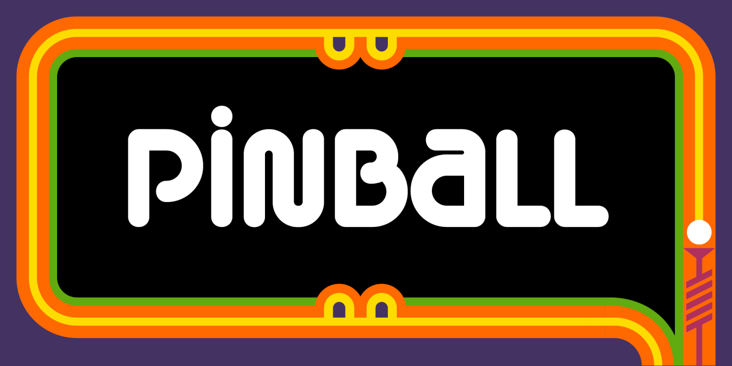 Pinball Font Poster #1