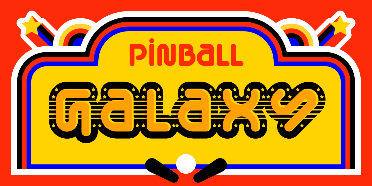 Pinball Font Poster #1