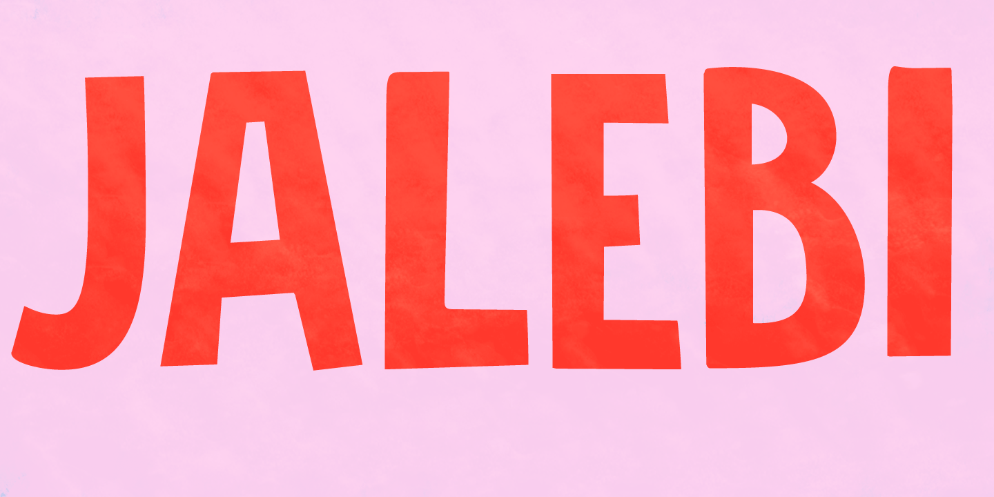Jalebi Font Poster #1