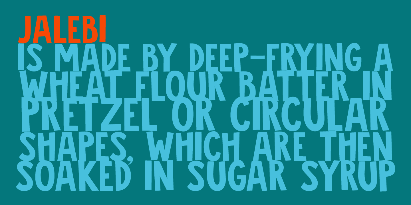 Jalebi Font Poster #1