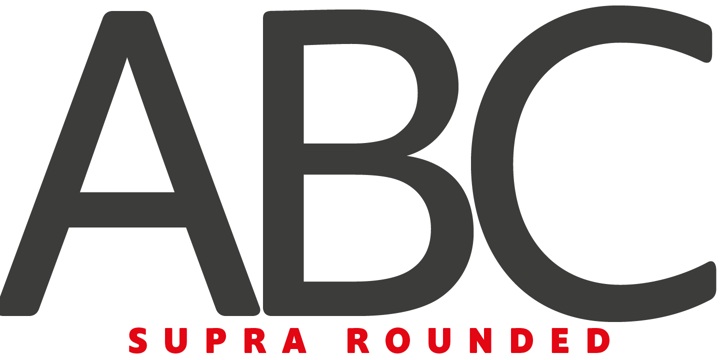 Supra Rounded Font Poster #1