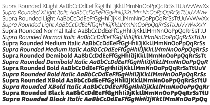 Supra Rounded Font Poster #1
