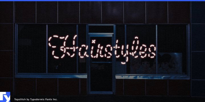 Topstitch Font Poster #1