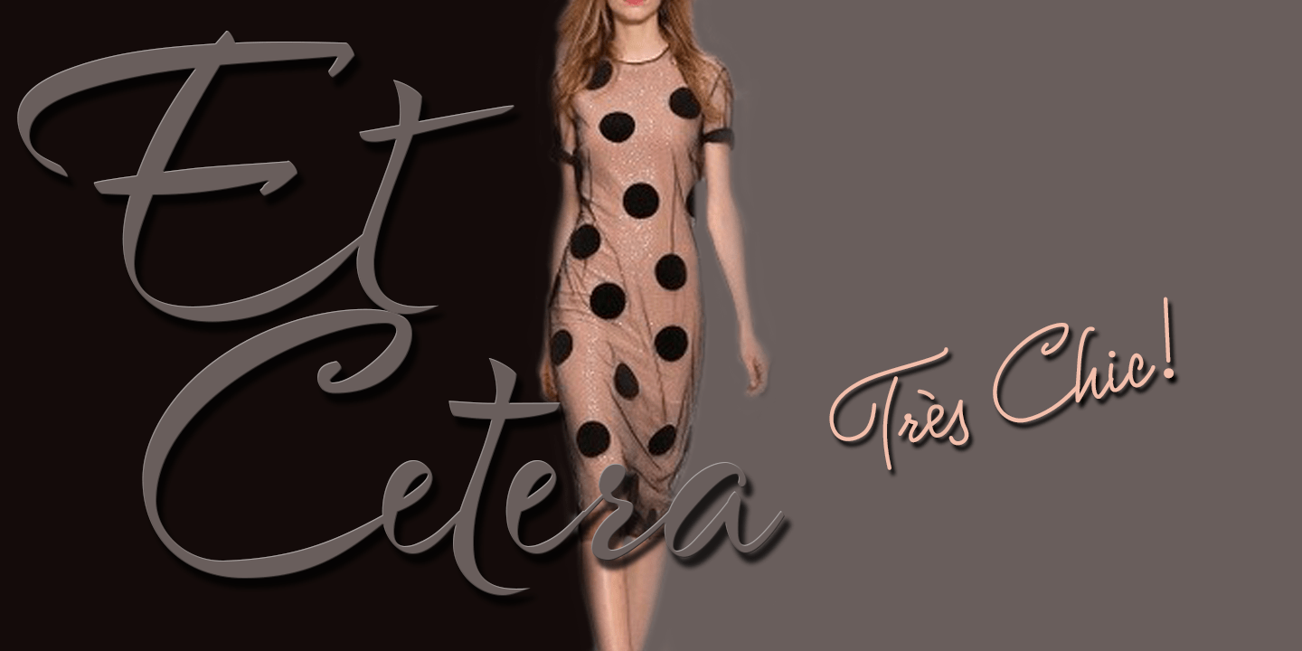 Et Cetera Font Poster #1