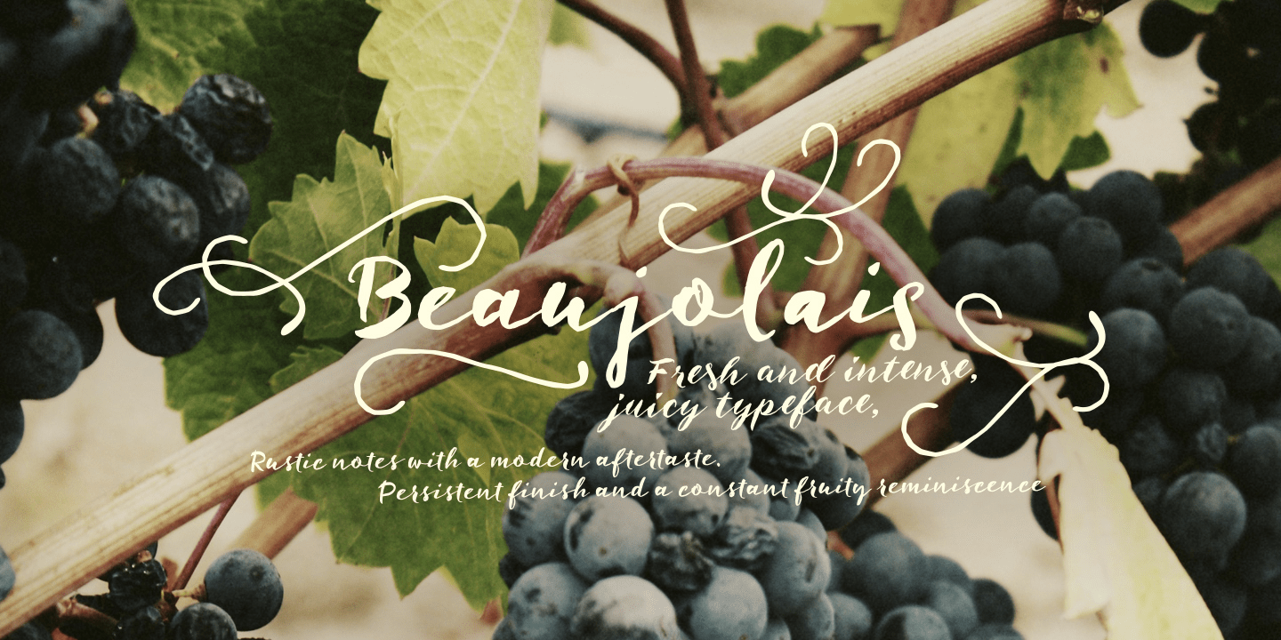 Beaujolais Font Poster #1
