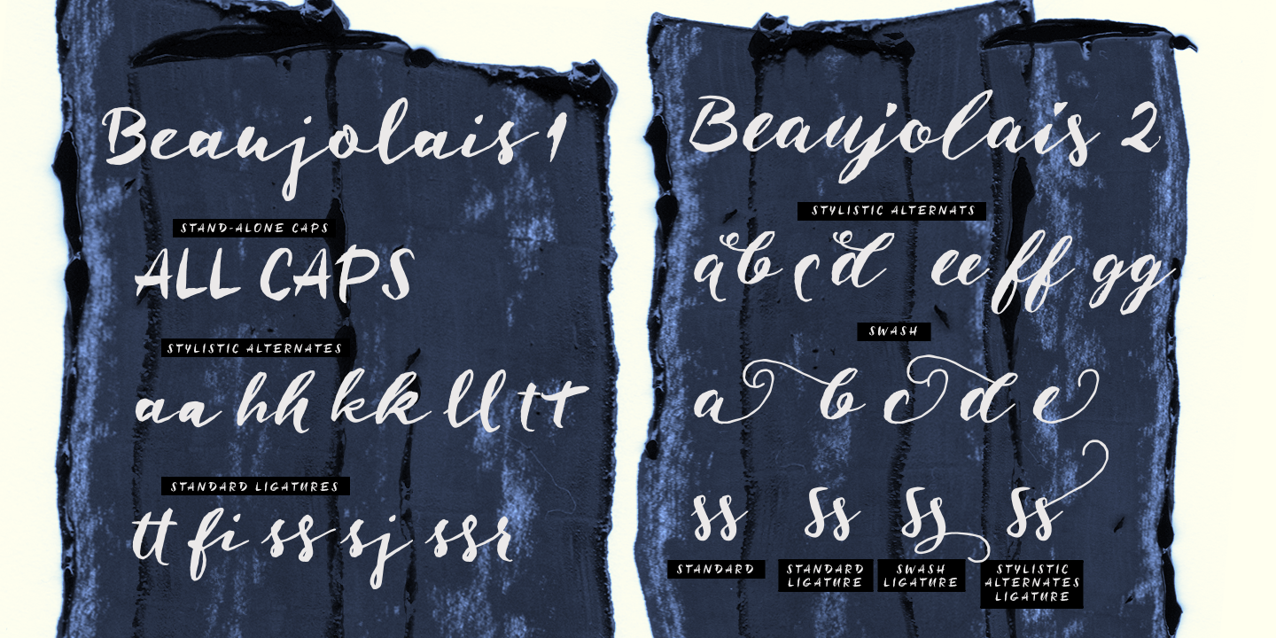 Beaujolais Font Poster #1