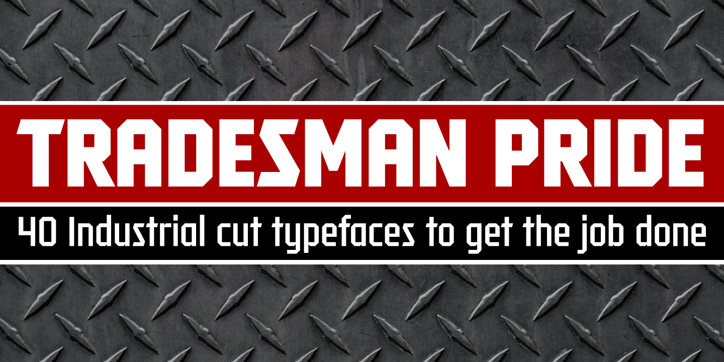 Tradesman Font Poster #1