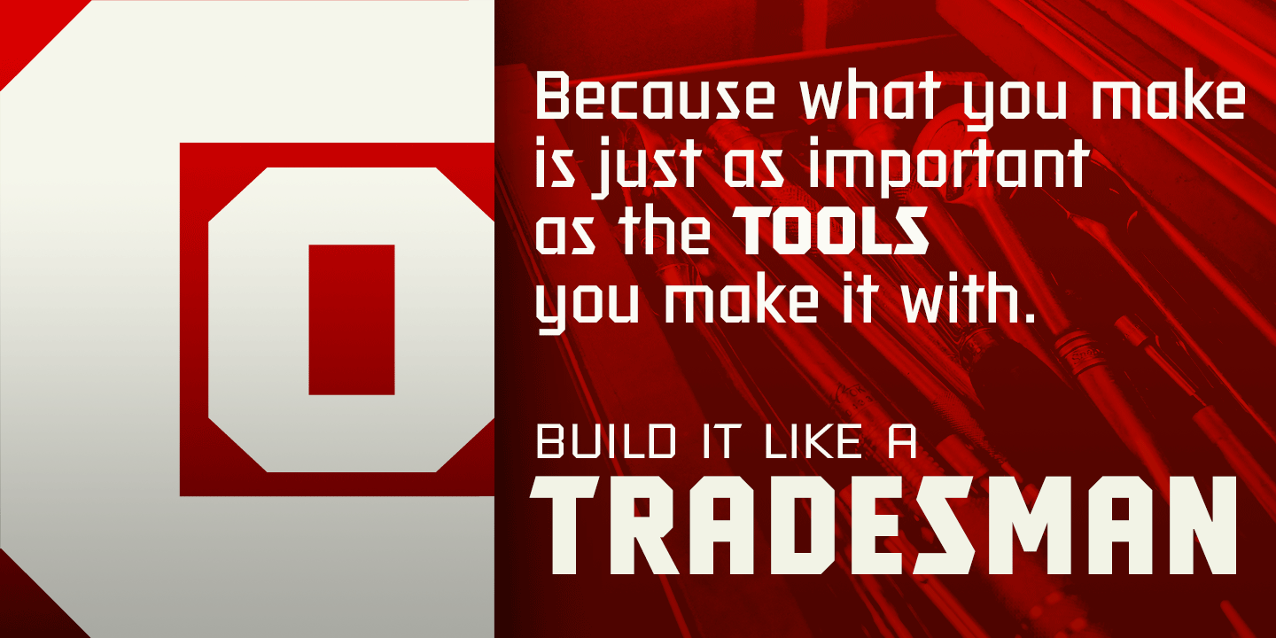 Tradesman Font Poster #1