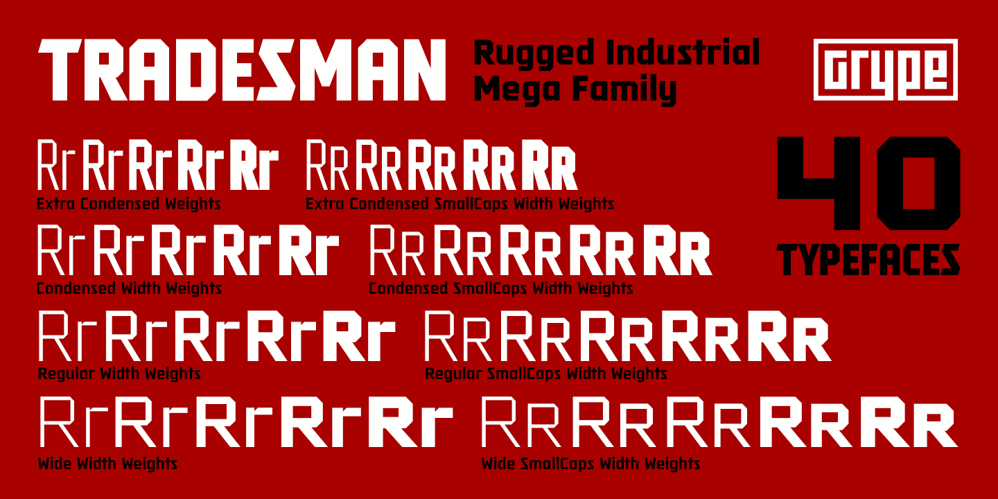 Tradesman Font Family - Poster #3