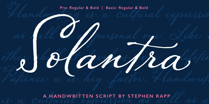 Solantra Pro Font Poster #1