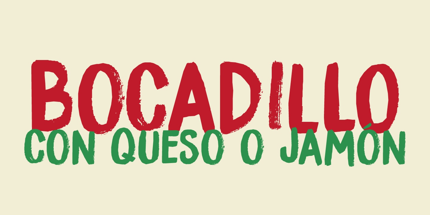 Bocadillo Font Poster #1