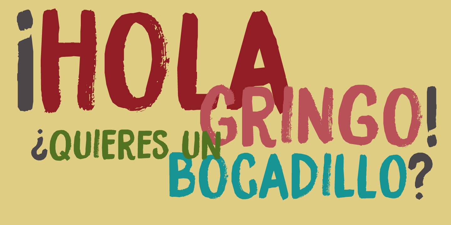 Bocadillo Font Poster #1