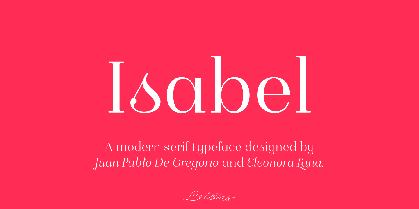 Isabel Font Poster #1