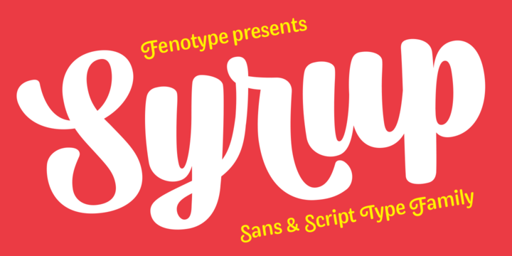 Syrup Font Family Poster