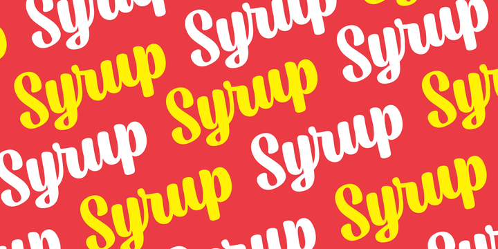 Syrup Font Poster #1