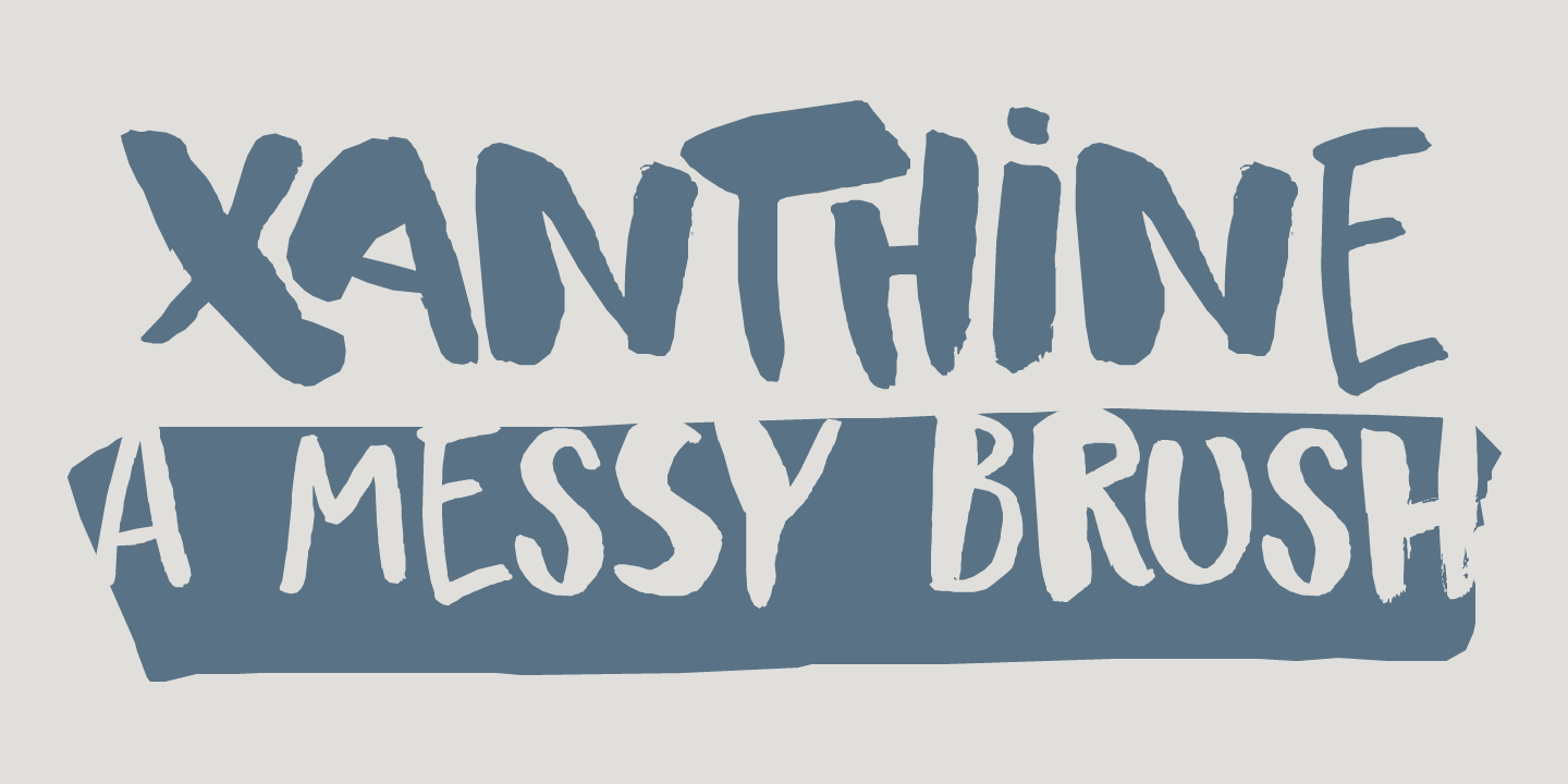 Xanthine Font Poster #1