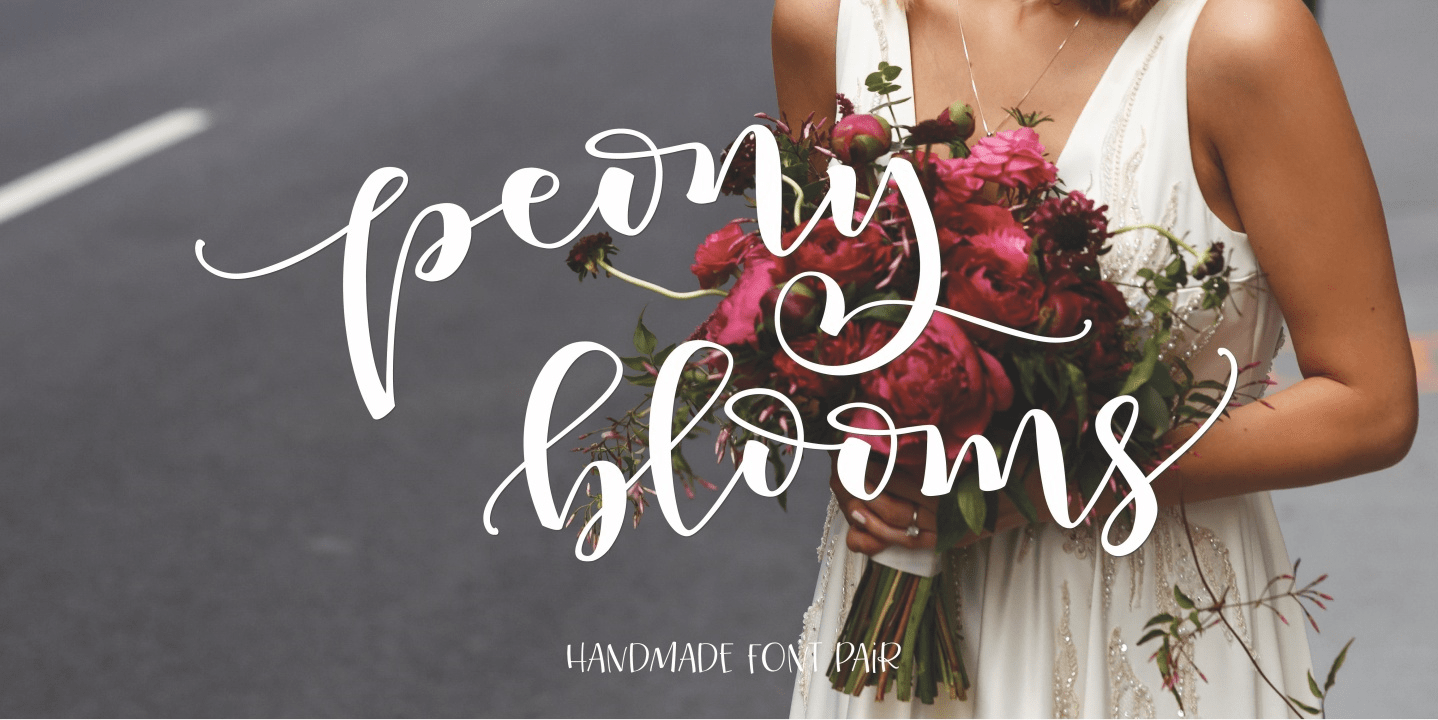 Peony Blooms Font Family