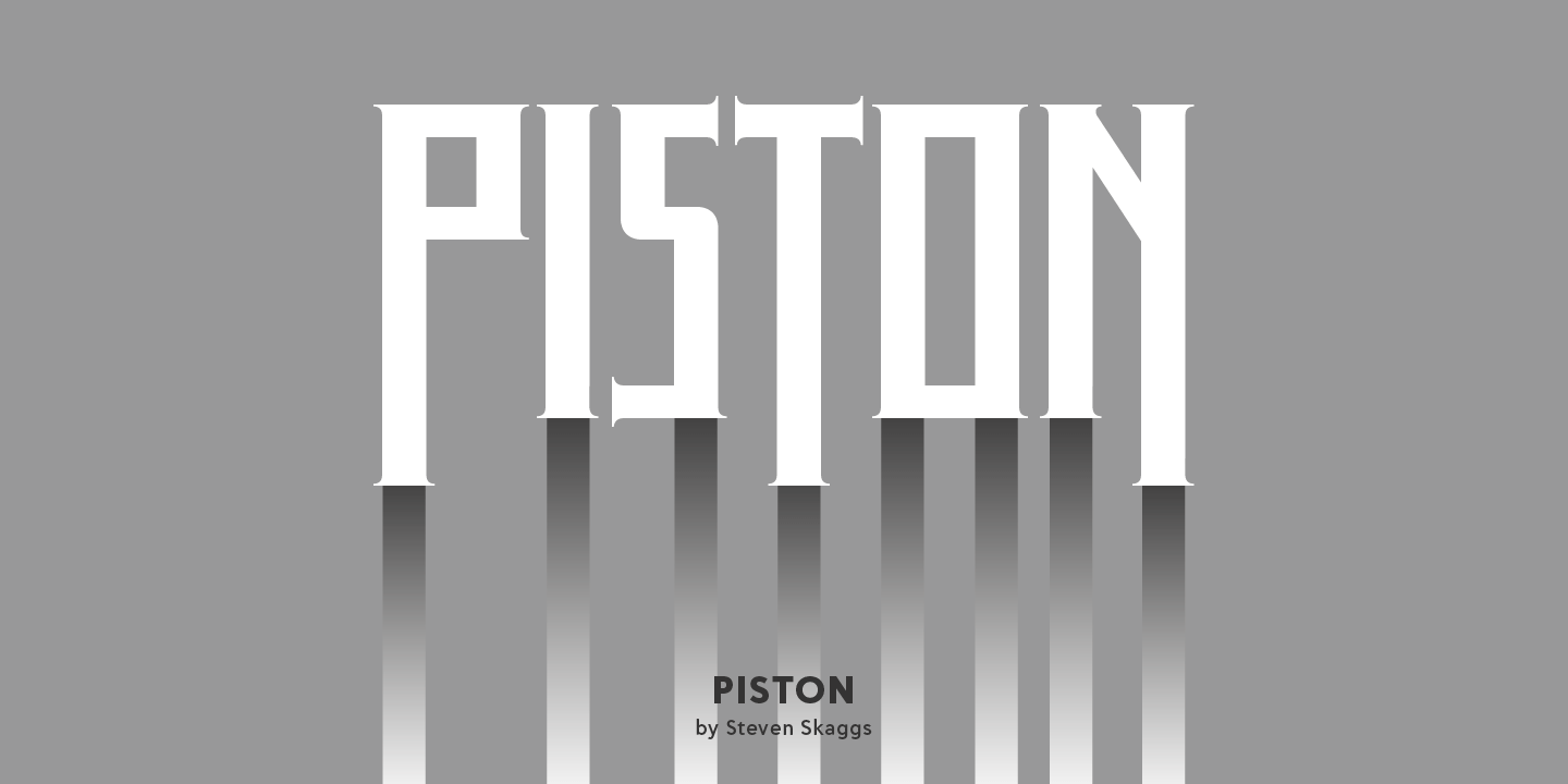 Piston Font Poster #1
