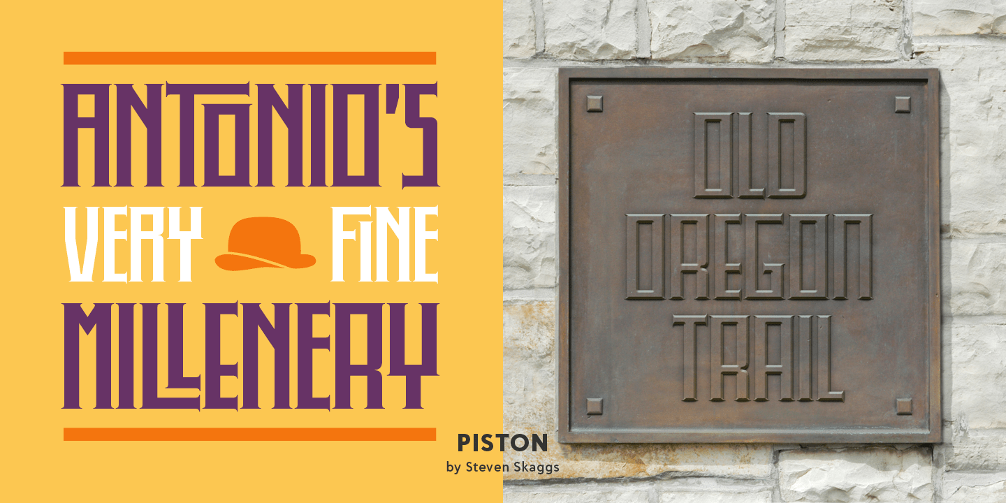 Piston Font Poster #1