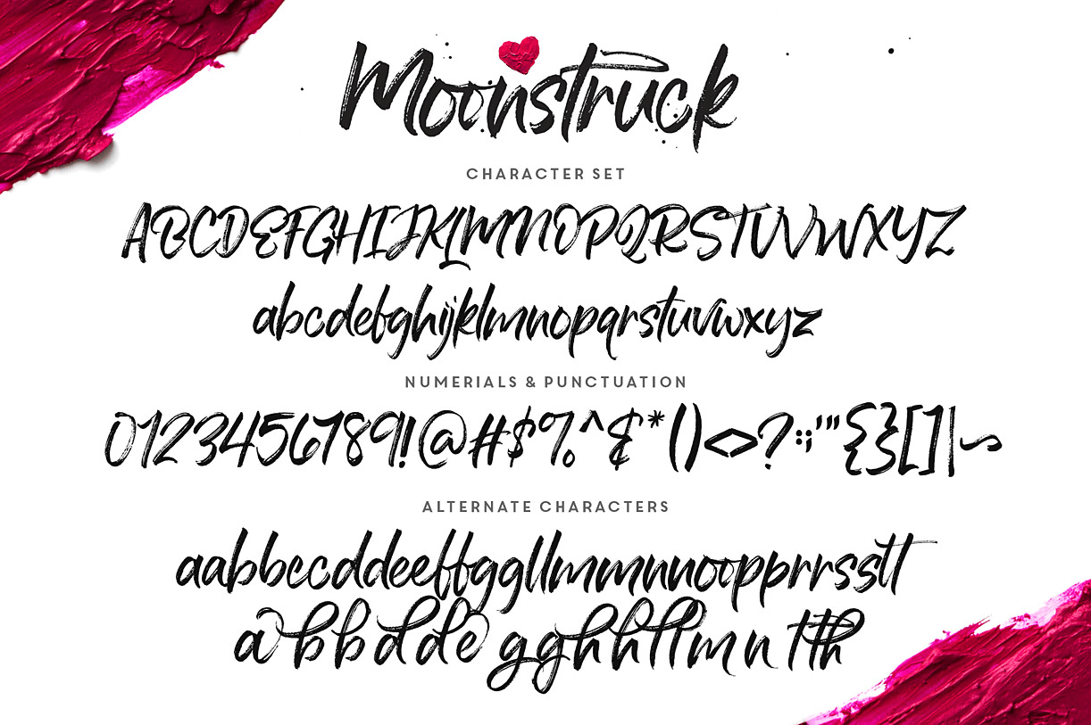Moonstruck Font Poster #1