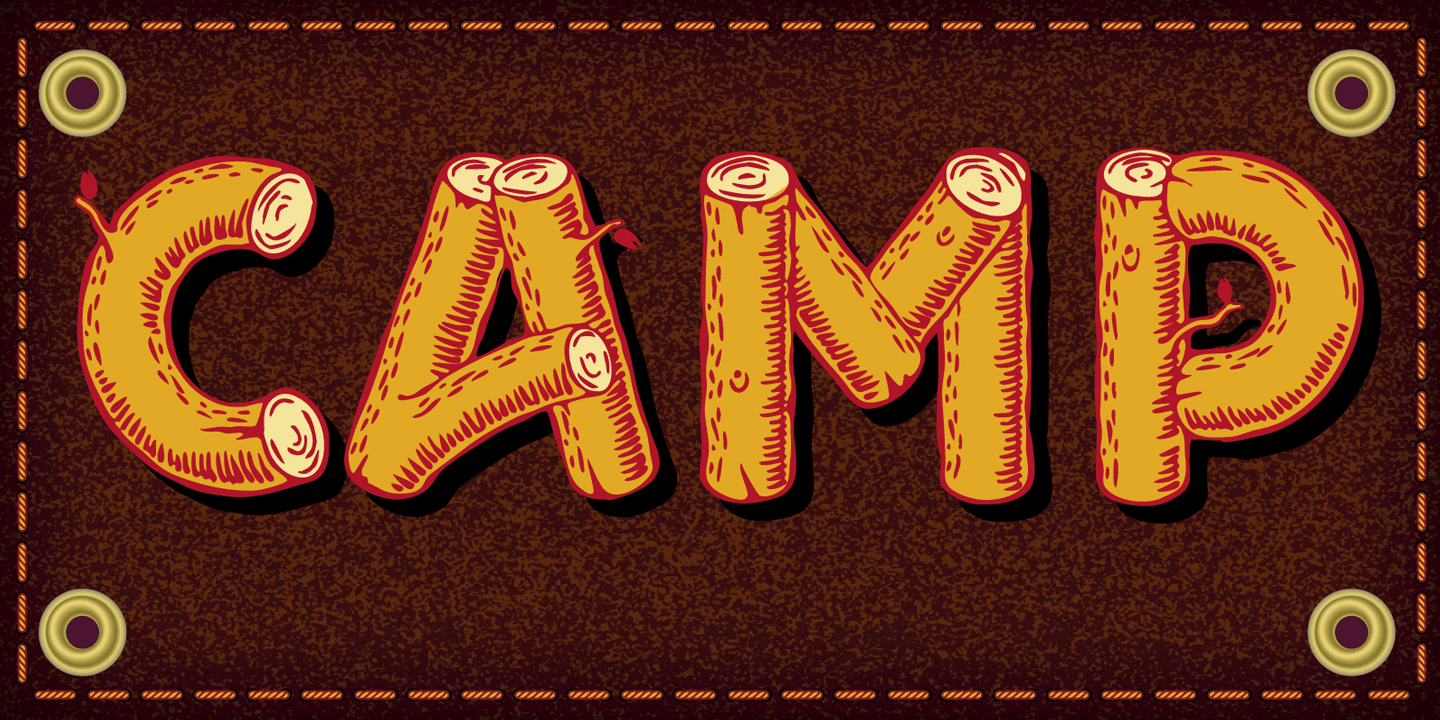 Camp Font Poster #1