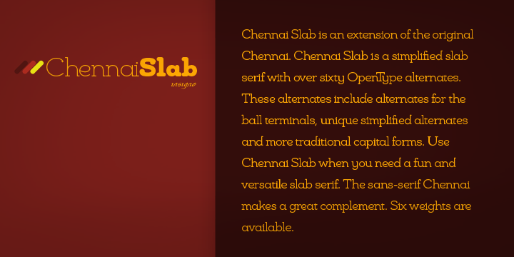 Chennai Slab Font Poster #1