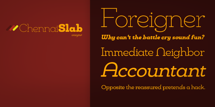 Chennai Slab Font Poster #1