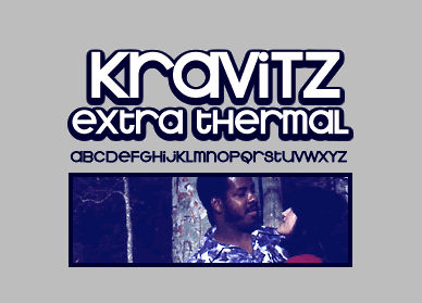 Kravitz Extra Thermal Font Poster #1