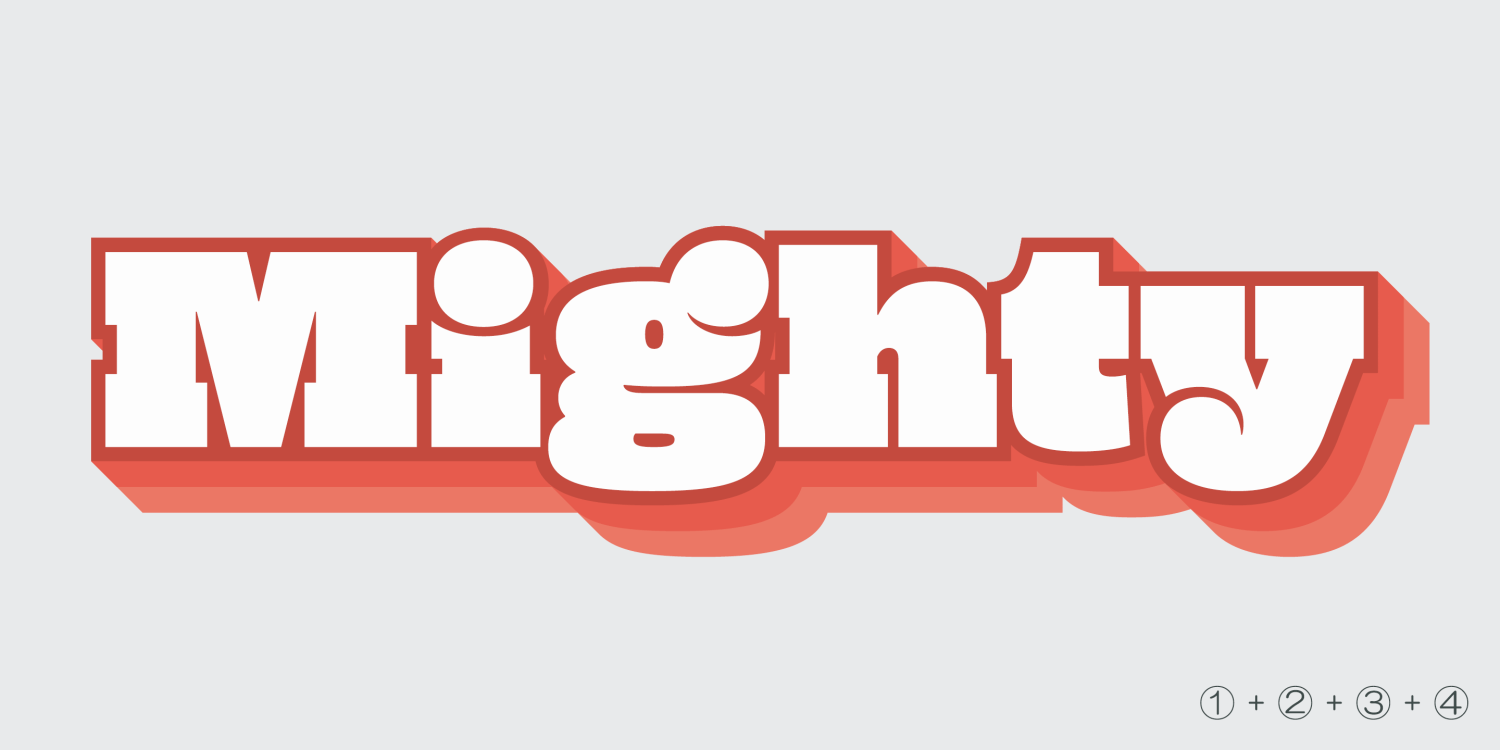 Mighty Slab Font Poster #1