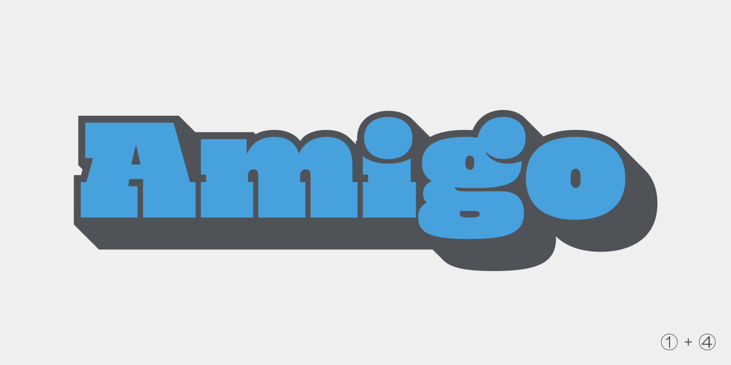 Mighty Slab Font Poster #1
