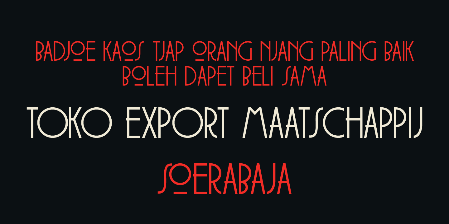 Soerabaja Font Poster #1