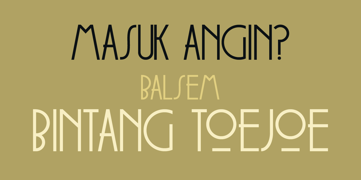 Soerabaja Font Poster #1
