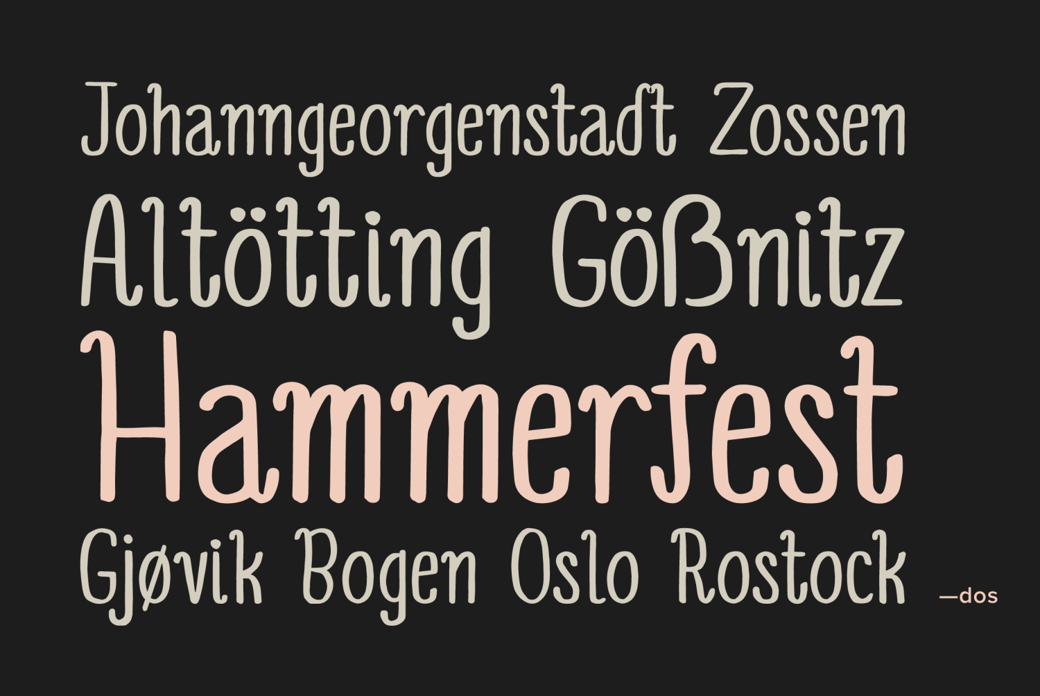 YWFT Estée Font Poster #1