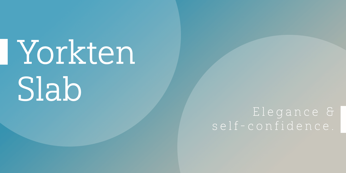Yorkten Slab Font Poster #1