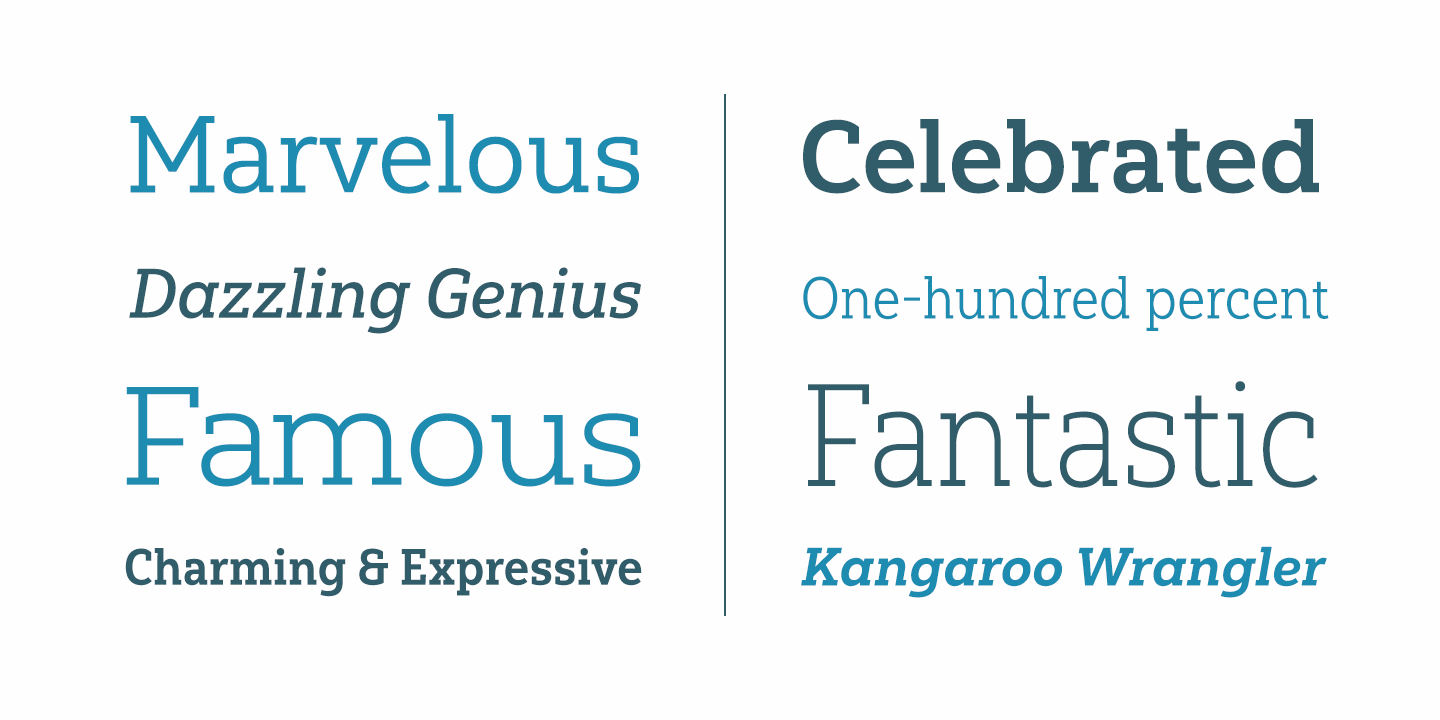 Yorkten Slab Font Poster #1