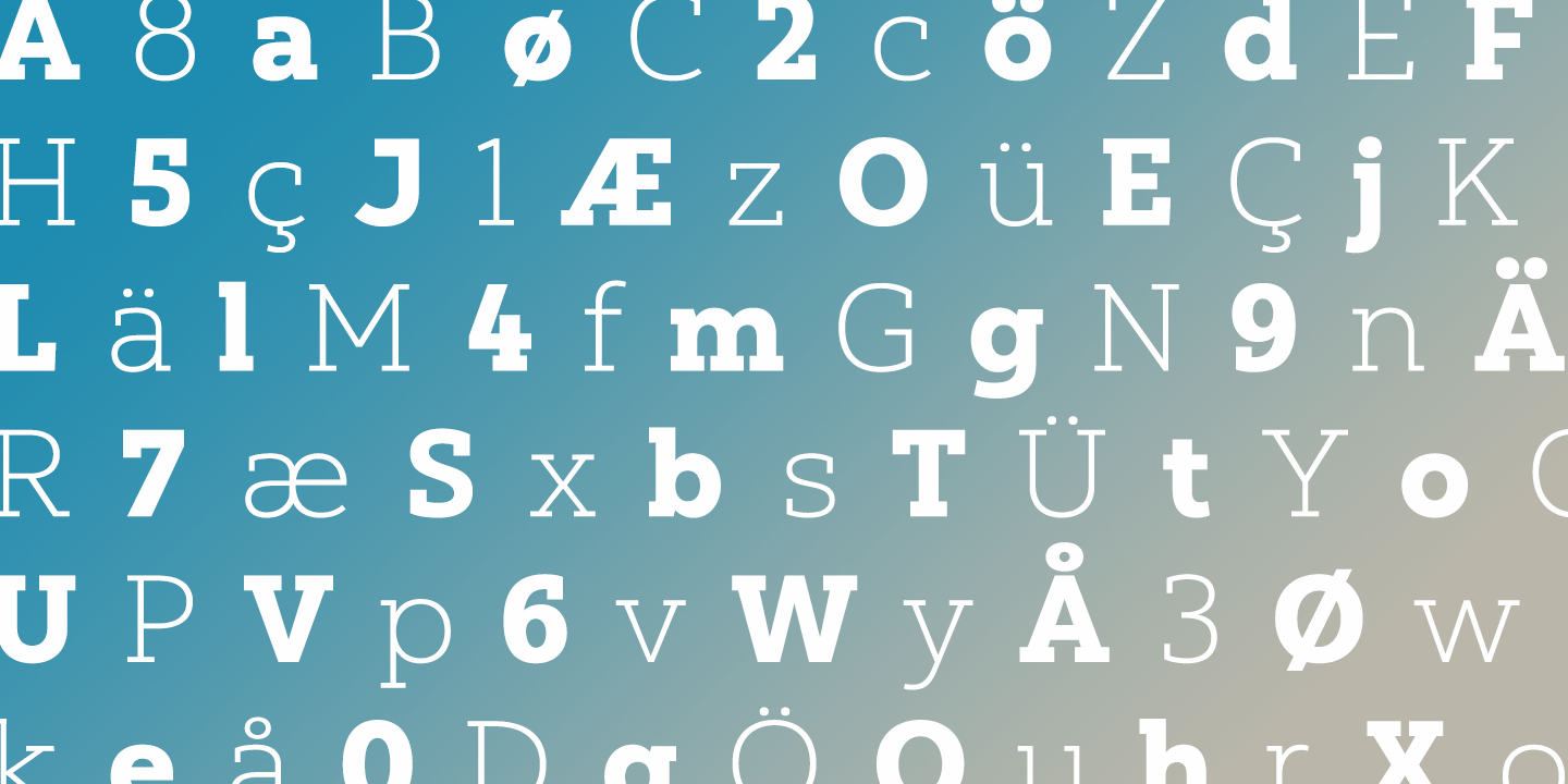 Yorkten Slab Font Poster #1