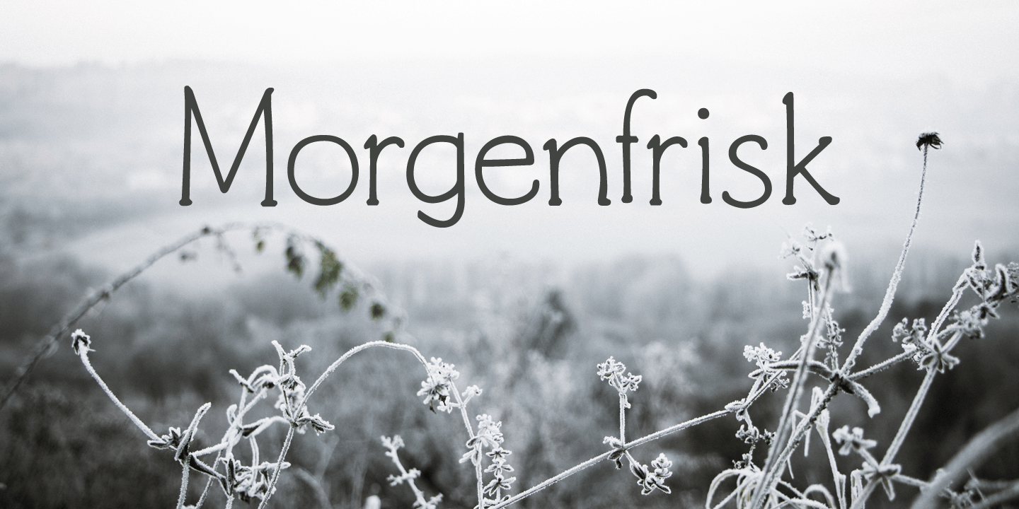 Morgenfrisk Font Poster #1
