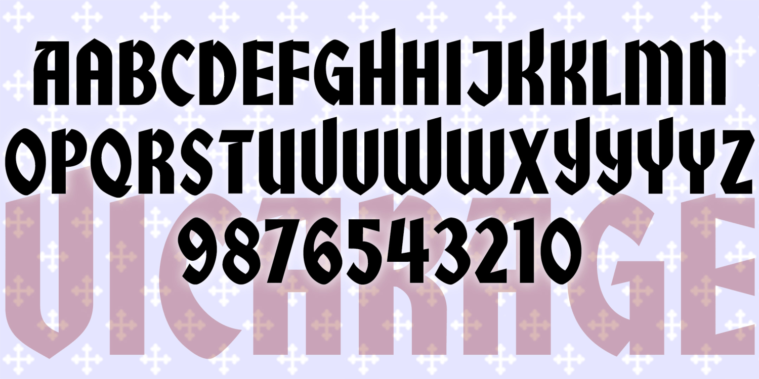 Vicarage Font Family Poster