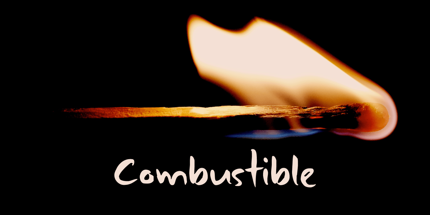 Combustible Font Poster #1